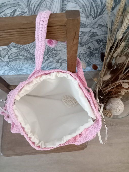 Sac fourre tout rose