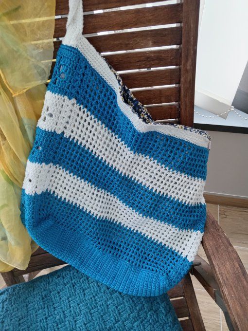 SAC DE PLAGE BLEU TURQUOISE