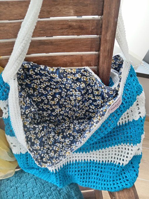 SAC DE PLAGE BLEU TURQUOISE