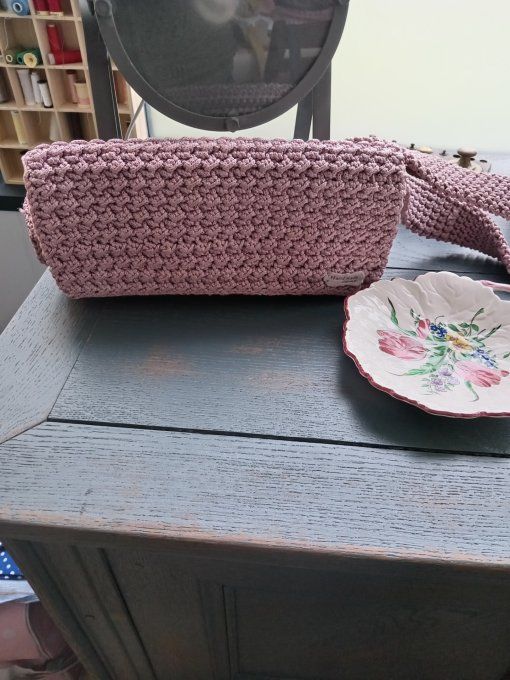 POCHETTE VIEUX ROSE