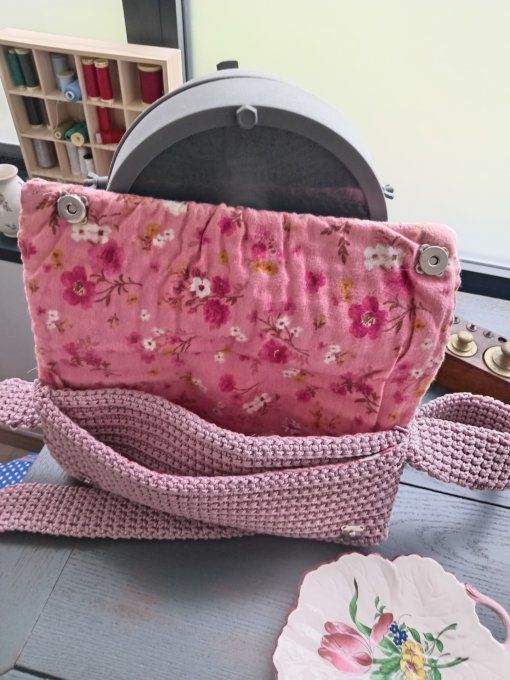 POCHETTE VIEUX ROSE